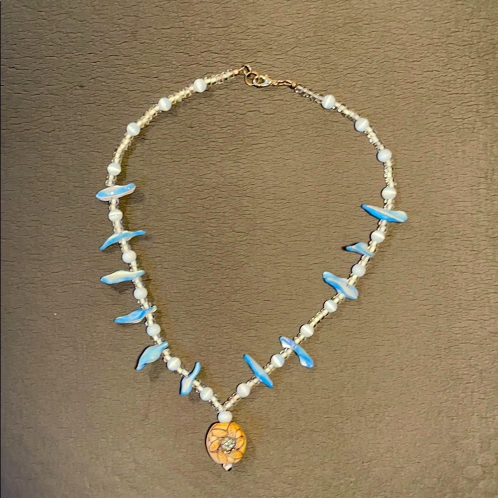 One of a Kind Hand Beaded Necklace
